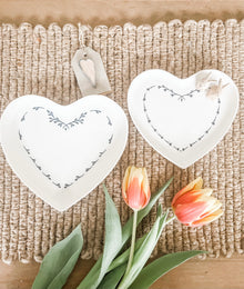  Porcelain Heart Plates